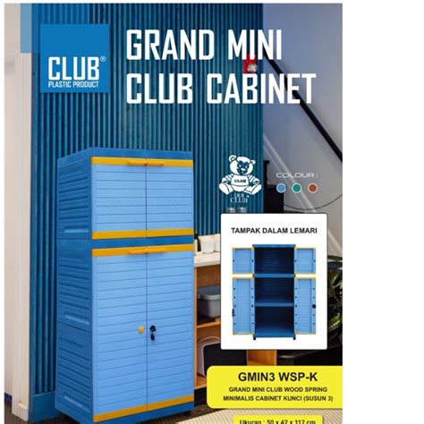 Jual Lemari Pakaian Plastik Club Grand Mini Susun 3 50x42x112 Cm