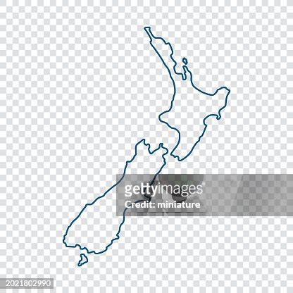 zealand map high res vector graphic getty images