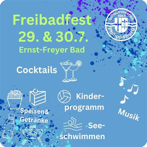 Freibadfest 2023 Schwimmverein Philippsburg E V