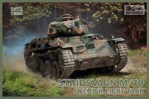 STRIDSVAGN M/39 (LANDSVERK STRV. L-60 S/II) SWEDISH TANK 1/72 IBG BRAND NEW