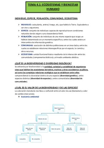 Tema Ecosistemas Y Bienestar Humano Pdf