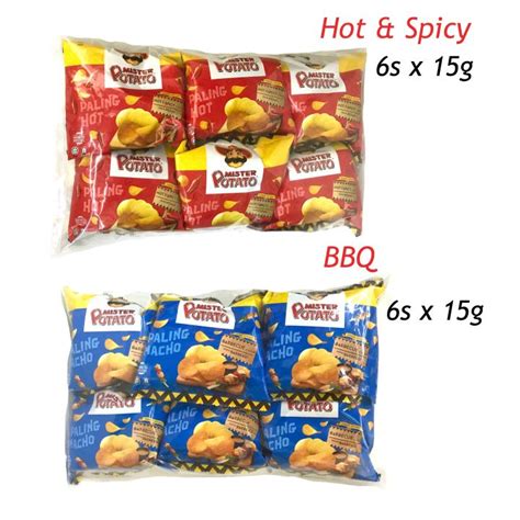 Mamee Mr Potato Chips Hot Spicy Bbq S X G Lazada