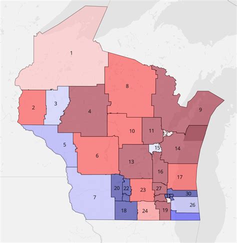 I decided to do the Wisconsin Senate Map myself. : r/DavesRedistricting