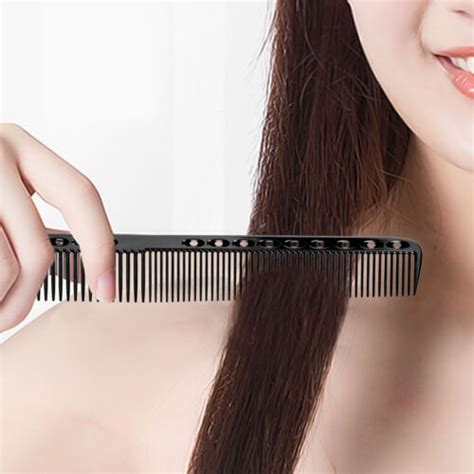 Aluminum Metal Cutting Comb Hair Barbers Black L Salon Professional Combs 657472298659 Ebay