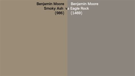 Benjamin Moore Smoky Ash Vs Eagle Rock Side By Side Comparison