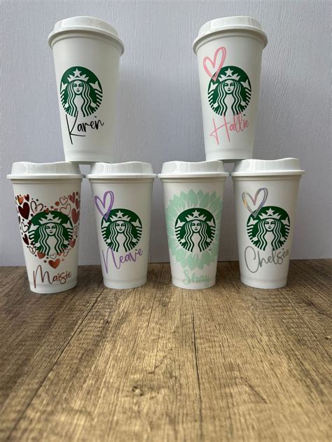 Starbucks Reusable Cup Personalised Hot Coffee Cup Etsy UK