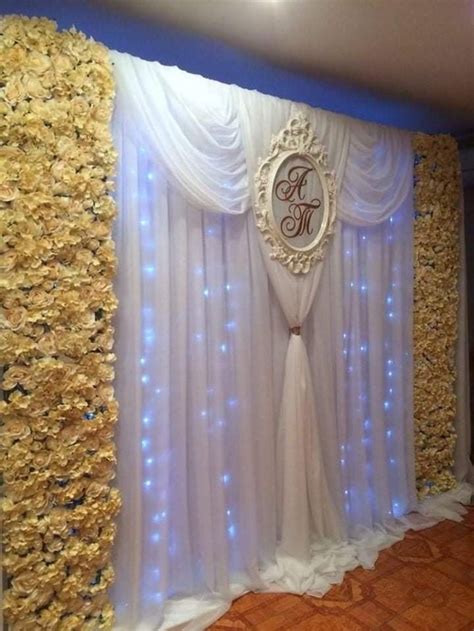 Pin De Nely Rojas Em Ideas Para Fiestas Fundo Do Casamento Parede De