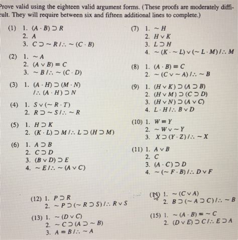 Logic Proofs Worksheet With Answers Printable Word Searches