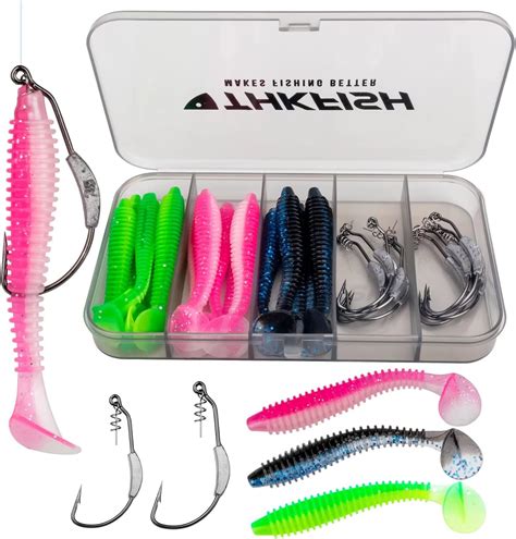 Thkfish Fishing Hooks Twist Lock Hooks Weighted Hooks Swimbait Hooks