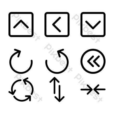 화살표 아이콘을 설정 웹·모바일 Ui 템플릿 무료 다운로드 Pikbest