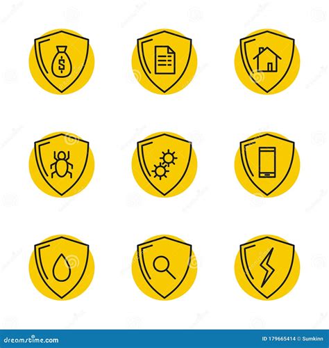 Linear Job Safety Equipment Vector Icons Set Cartoondealer