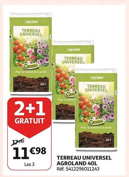 Promo Terreau Universel Agroland Chez Auchan ICatalogue Fr