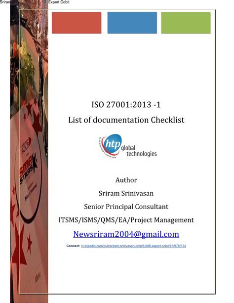 Pdf Iso 27001 Implementation Documentation Mandatory List Dokumen Tips