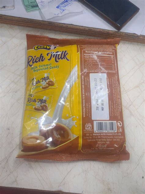 Cintu Round Rich Milk Candy Packaging Type Packet Packaging Size