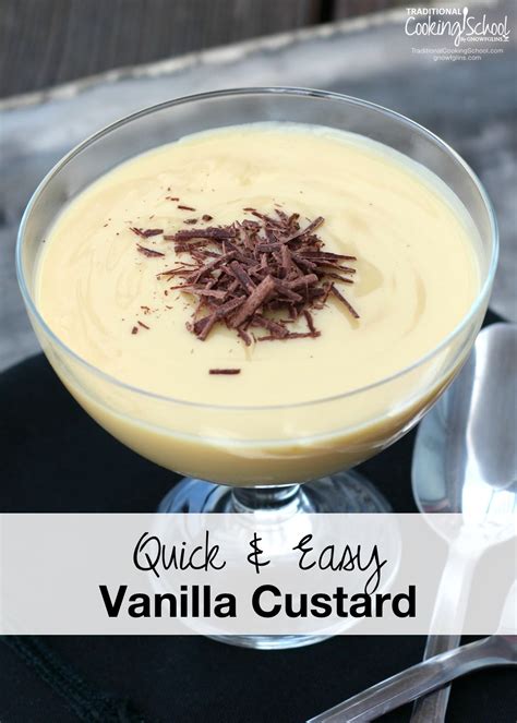 Quick And Easy Vanilla Custard Recipe Vanilla Custard Desserts Cold Desserts