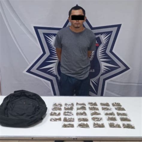 Sujeto es detenido en posesión de marihuana