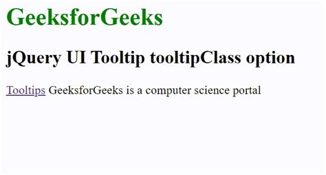 Jquery Ui Tooltip Tooltipclass