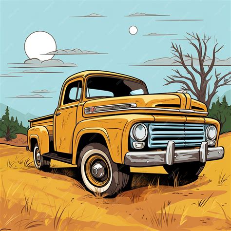 easy truck drawing 6
