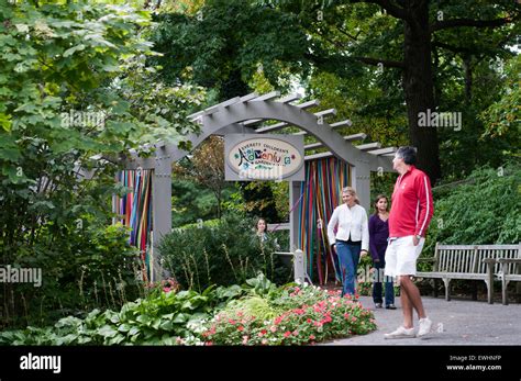 Everett Childrens Adventure Garden Botanical Garden Of New York Stock