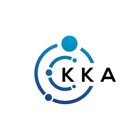 Dise O De Logotipo De Tecnolog A De Letras Kka Sobre Fondo Blanco Kka