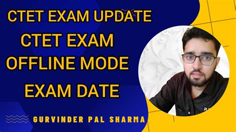 Ctet Exam Latest Update Ctet Offline Ctet Exam In