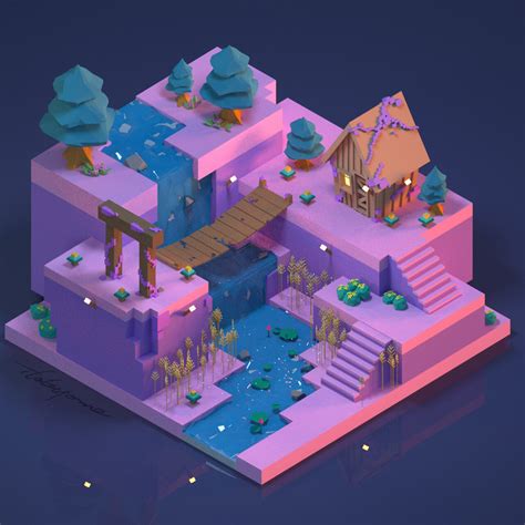 Artstation Low Poly Scene