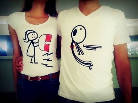 Camisetas Creativas Para Parejas Ideas Para Los Románticos Vivir Creativamente Matching