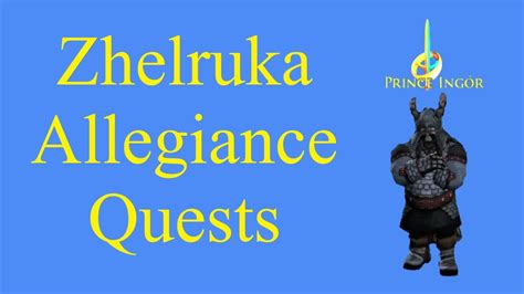 Kevin Plays Lotro Zhelruka Allegiance Quests Chapters Youtube