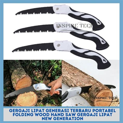 Jual Gergaji Lipat Generasi Terbaru Portabel Folding Wood Hand Saw