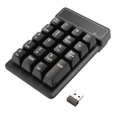 19 Keys USB 2 4G Wireless Number Pad Numpad Numeric Keypad For Laptop