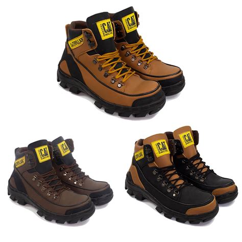 Jual Sepatu Boots Pria Cat Argon Sepatu Pria Safety Ujung Besi Kerja