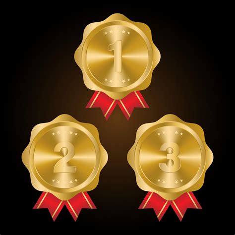 Vector Award Medals Set Vector Illustration 16819556 Vector Art At