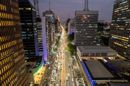 Vista A Rea Da Avenida Paulista Avenida Paulista Na Cidade De S O