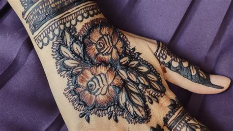 hand flowerfloral mehndi design youtube