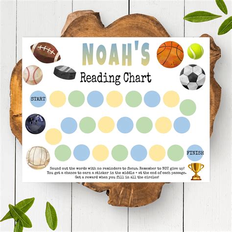 Reading Reward Chart for Kids, Printable Reading Chart Template ...