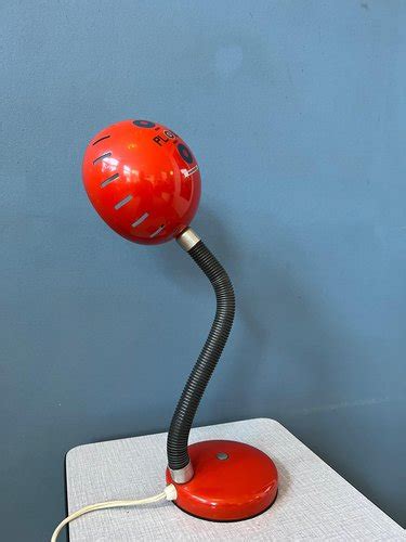 Vintage Spage Age Red Flexible Table Lamp For Sale At Pamono