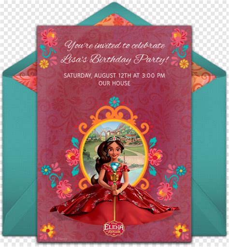 Elena Of Avalor Invitation Card Border Black Desert Online Sword Art