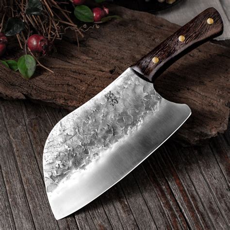 Handmade Forged Kitchen Knife Hammer Stainless Steel Etsy