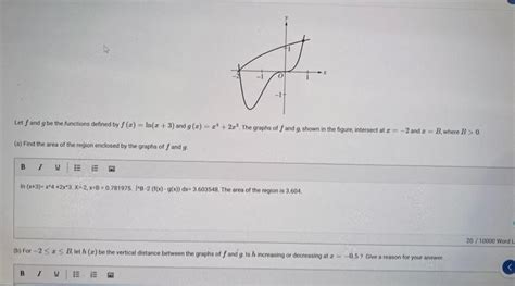 Solved Let F And G Be The Functions Defined By Fxlnx3