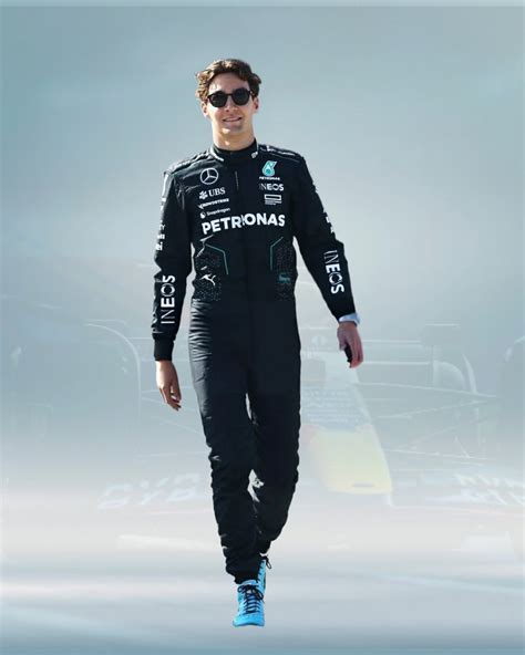 George Russell 2024 Mercedes Amg F1 Replica Race Suit Rental Sports