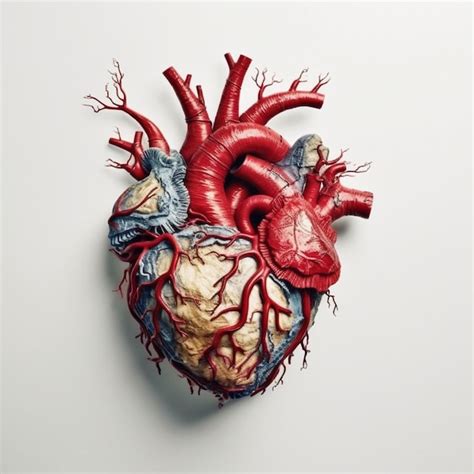 3D human heart illustration art realistic render | Premium AI-generated ...