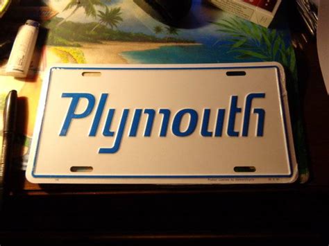 FOR SALE - PLYMOUTH LICENSE PLATES | For E Bodies Only Mopar Forum