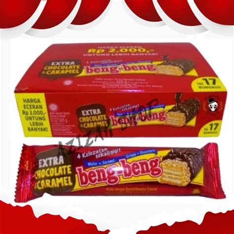 Beng Beng Wafer Coklat Caramel Crispy Bengbeng Caramel Coklat Murah