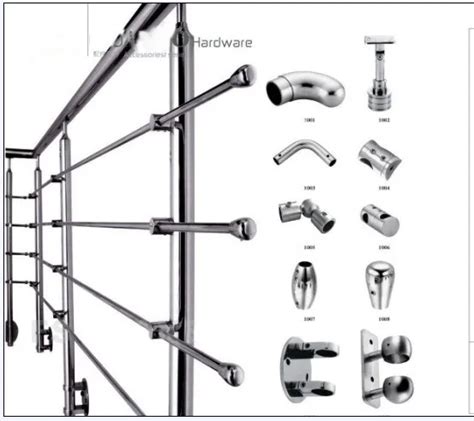 Ss Stainless Steel Adjustable Handrail Bracket Railing Fittings Inox