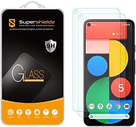 Supershieldz 2 unidades diseñado para Google Pixel 5 Protector de