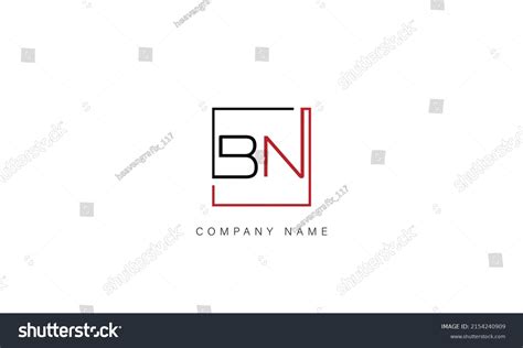 Bn Nb Alphabet Letters Logo Monogram Stock Vector Royalty Free