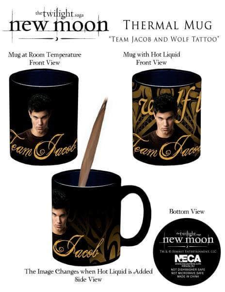 Twilight New Moon Thermal Mug Team Jacob And Wolf Tattoo Ts Zavvi Uk