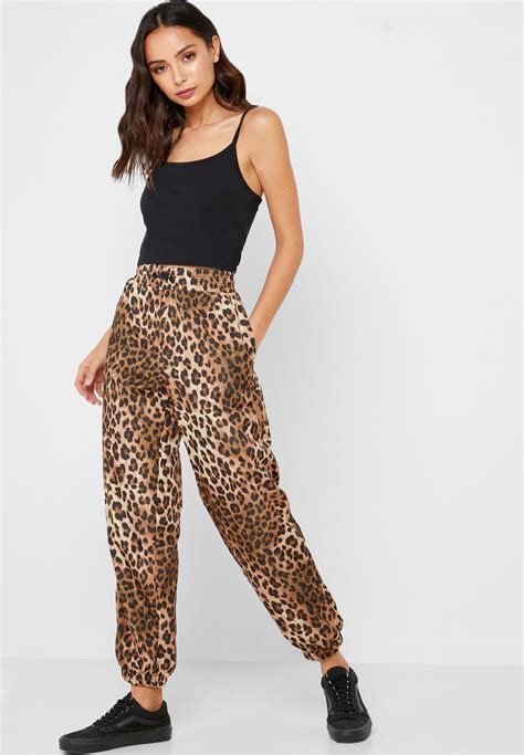 Buy Forever 21 Prints Leopard Print Jogger Pants For Women In Mena