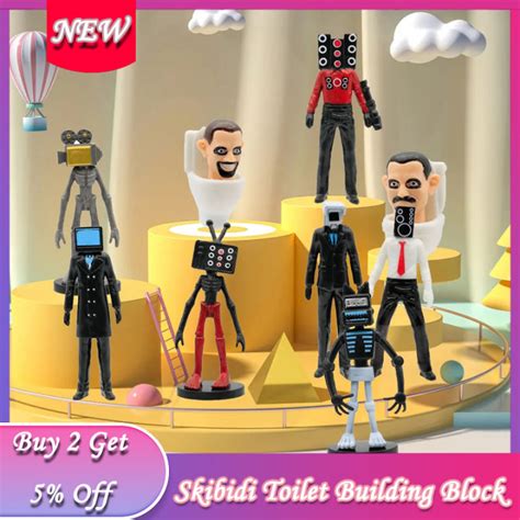 Skibidi Toilet Building Block Model Ornament Speakerman Bosses Vs ...