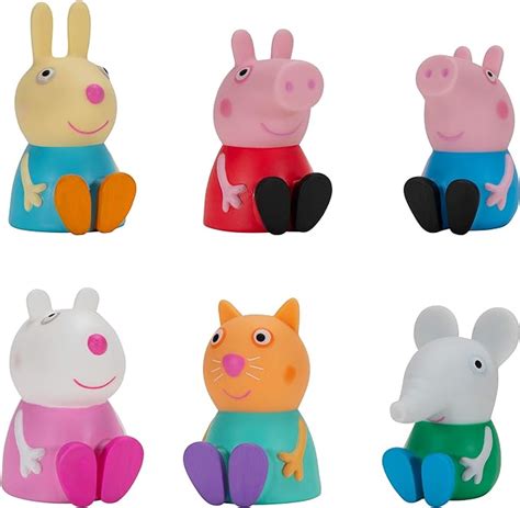 Peppa Pig And Friends Squishies 6 Pack 25” Tall Features